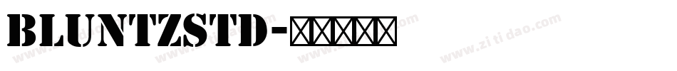 BluntzStd字体转换
