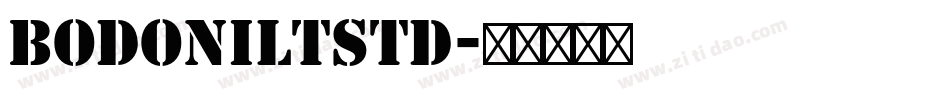 BodoniLTStd字体转换