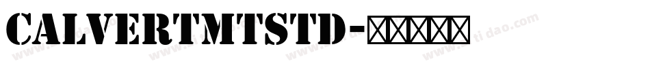 CalvertMTStd字体转换
