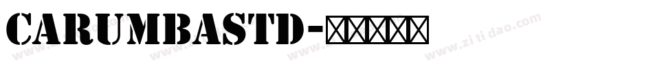 CarumbaStd字体转换