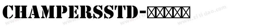 ChampersStd字体转换