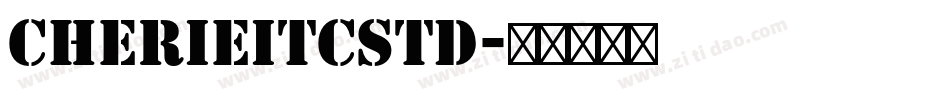 CherieITCStd字体转换
