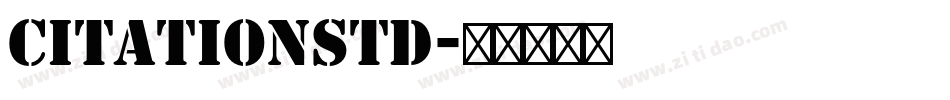 CitationStd字体转换