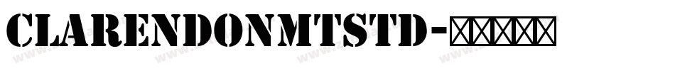 ClarendonMTStd字体转换
