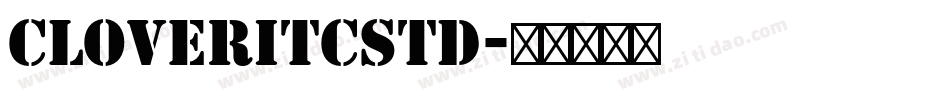 CloverITCStd字体转换