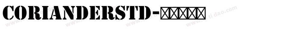 CorianderStd字体转换