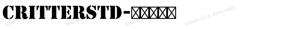 CritterStd字体转换