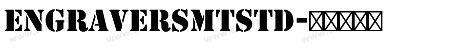 EngraversMTStd字体转换
