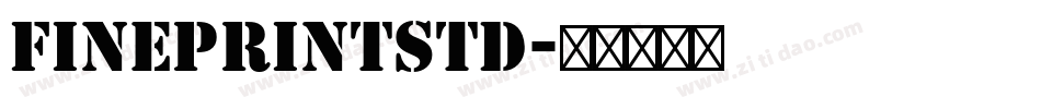 FineprintStd字体转换