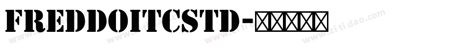 FreddoITCStd字体转换