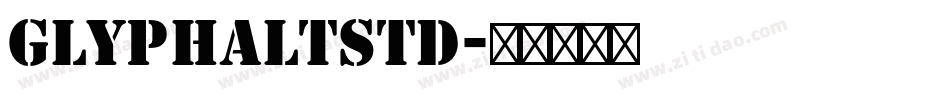 GlyphaLTStd字体转换
