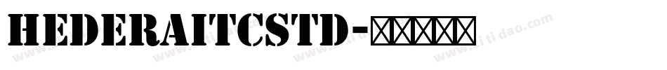 HederaITCStd字体转换
