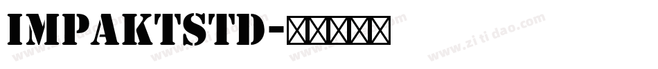 ImpaktStd字体转换