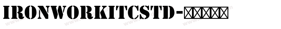 IronworkITCStd字体转换