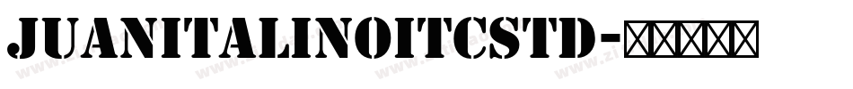 JuanitaLinoITCStd字体转换
