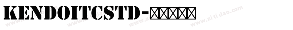 KendoITCStd字体转换