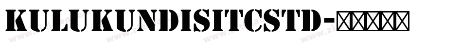 KulukundisITCStd字体转换