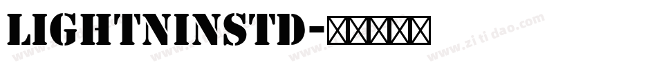 LightninStd字体转换