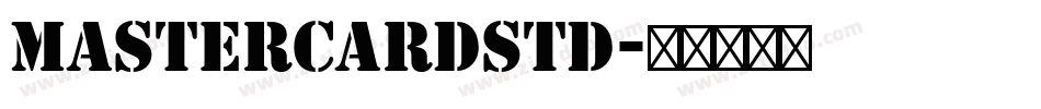 MastercardStd字体转换