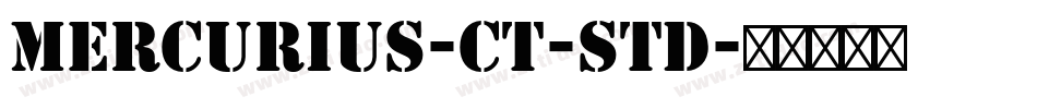 Mercurius-CT-Std字体转换