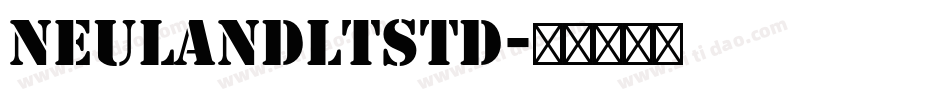 NeulandLTStd字体转换