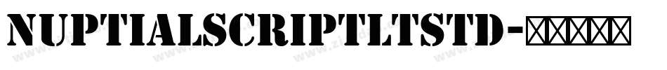 NuptialScriptLTStd字体转换