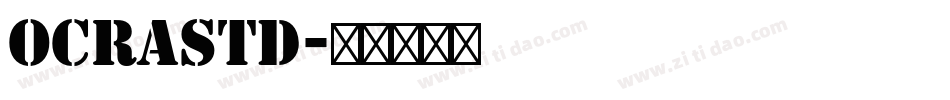 OCRAStd字体转换