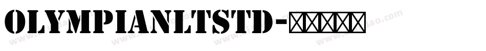 OlympianLTStd字体转换