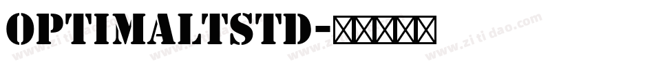 OptimaLTStd字体转换