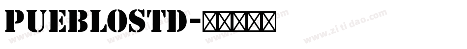 PuebloStd字体转换