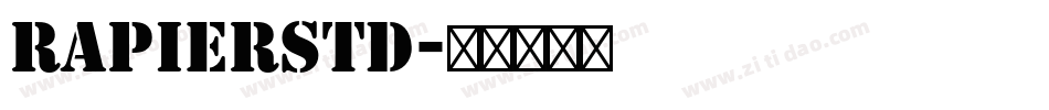 RapierStd字体转换