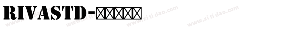 RivaStd字体转换