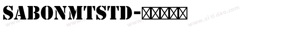 SabonMTStd字体转换