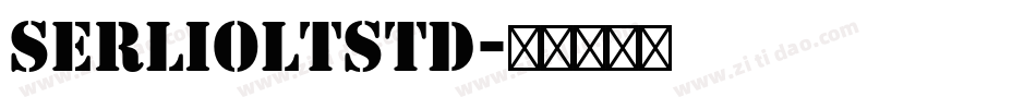 SerlioLTStd字体转换