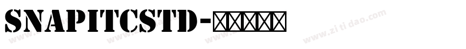 SnapITCStd字体转换
