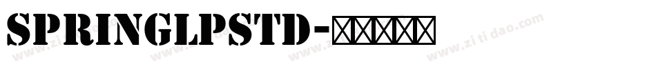 SpringLPStd字体转换