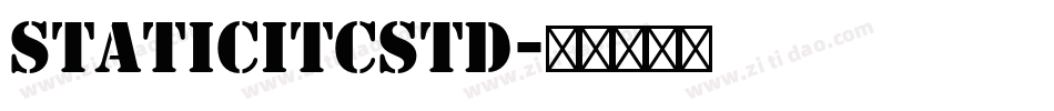 StaticITCStd字体转换