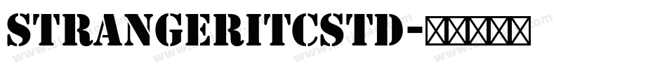 StrangerITCStd字体转换