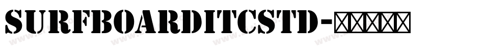 SurfboardITCStd字体转换