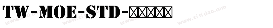 TW-MOE-Std字体转换