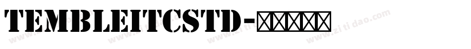 TembleITCStd字体转换