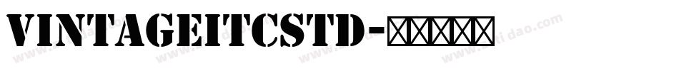 VintageITCStd字体转换