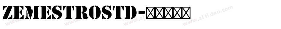 ZemestroStd字体转换