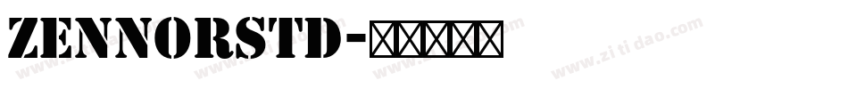ZennorStd字体转换