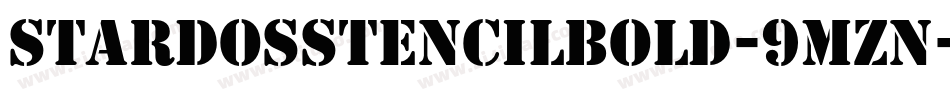 StardosStencilBold-9mzn字体转换