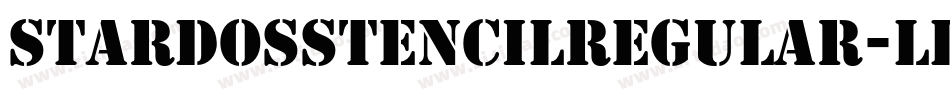 StardosStencilRegular-lLB0字体转换