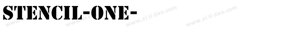 Stencil-One字体转换
