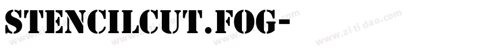 StencilCut.fog字体转换