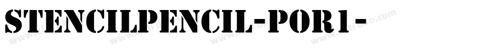 StencilPencil-poR1字体转换