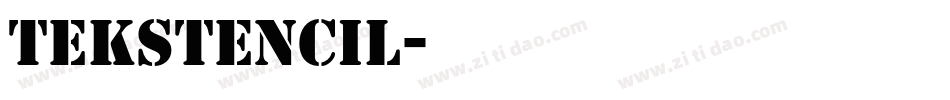 TekStencil字体转换
